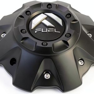 Fuel Offroad Black Silver Wheel Center Caps 7 7/8 inches-0
