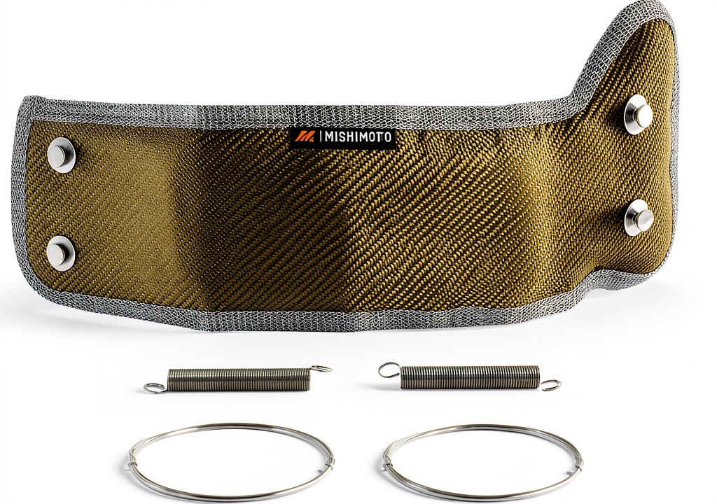 Mishimoto Turbo Blanket installation on a Subaru WRX engine bay