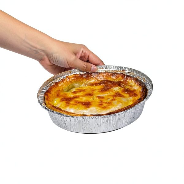 GUSTO 9 Inch Disposable Aluminum Foil Pans Clear Dome Lids 50 Count-4